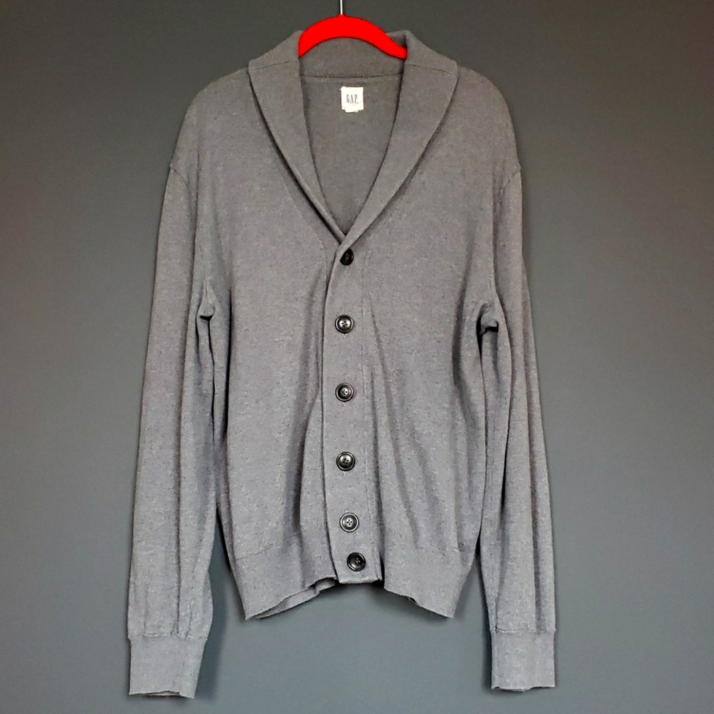 Stylish GAP Grey Sweater Button Up